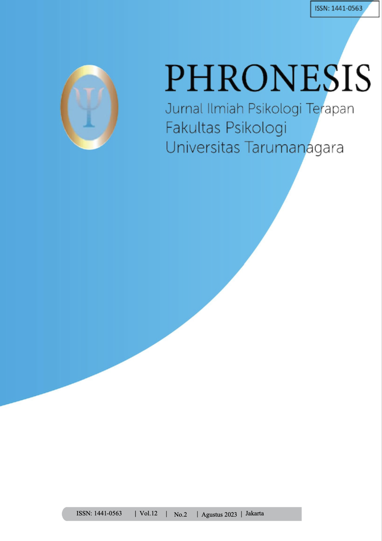 					View Vol. 12 No. 2 (2023): Phronesis: Jurnal Ilmiah Psikologi Terapan
				